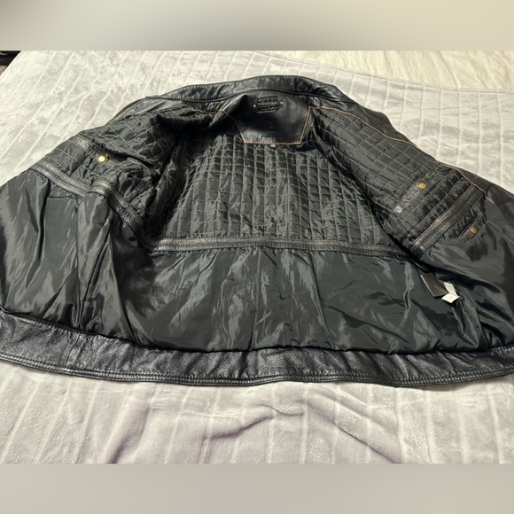 Wilsons Leather Mens Black Leather Jacket Size XXL - Picture 11 of 15